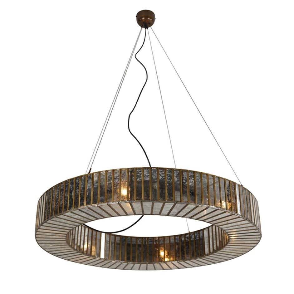 Boho Antique Brass Round Ceiling Light by Home Trends & Design
