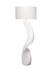 Cobra Ricestone Floor Lamp with Linen Shade by Jamie Young