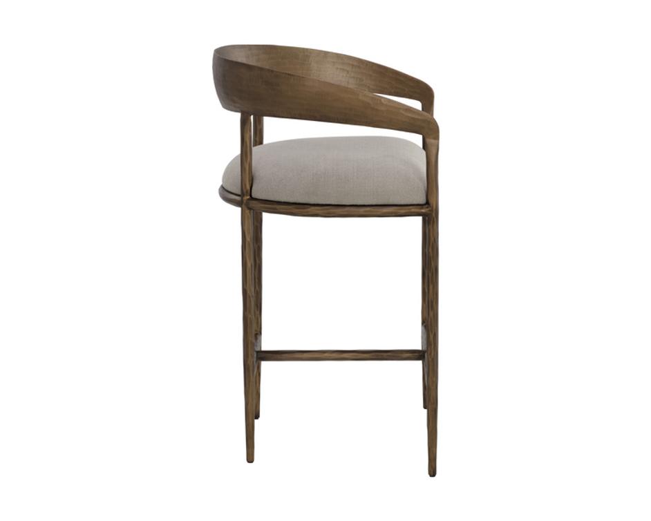 ZANATTA COUNTER STOOL - ZENITH TAUPE GREY by Sunpan