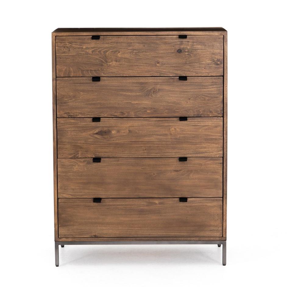 Trey 5 Drawer Dresser - Auburn Poplar by Four Hands