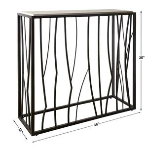 Reed Travertine Console Table by Uttermost