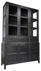 Colonial Hutch, Hand Rubbed Black by Noir Furniture