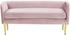Tim Bench In Pink Velvet by Meridian Furniture