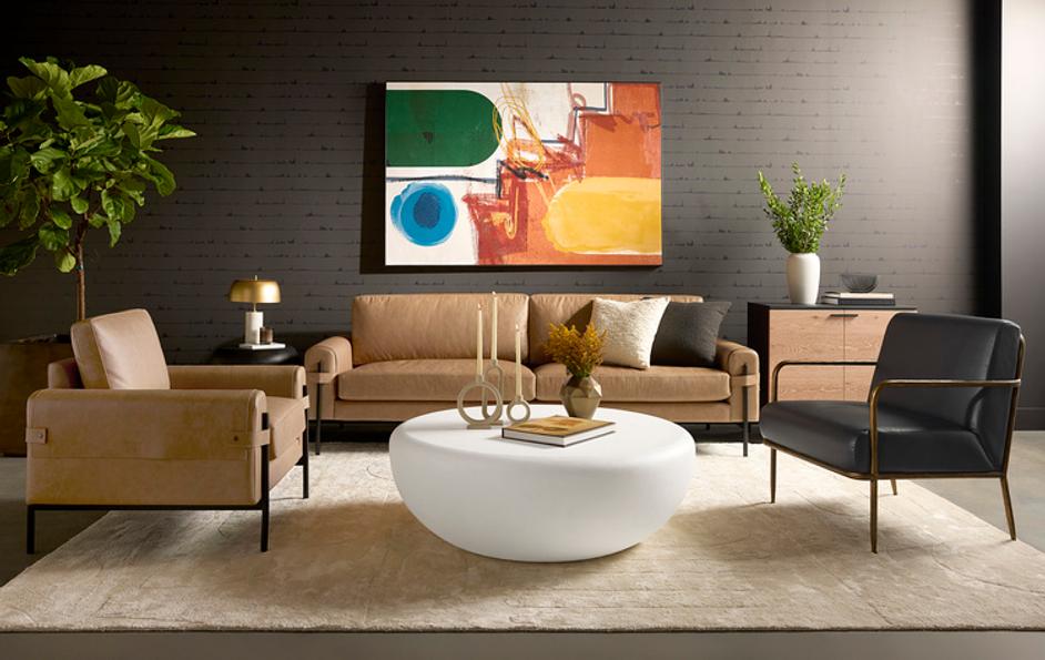 IOLITE COFFEE TABLE - WHITE by Sunpan