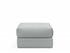 CORNILA OTTOMAN in MELANGE GREY FABRIC 538 by INNOVATION USA
