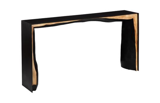 Framed Waterfall Console Table, Natural, Iron by Phillips Collection