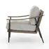 Kennedy Chair In Gabardine Grey by FOUR HANDS