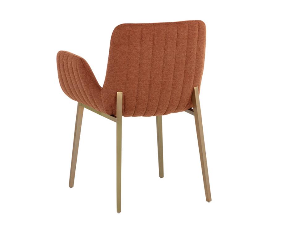 LUCANO DINING ARMCHAIR - BELFAST RUST by Sunpan