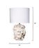  Helios Ceramic Table Lamp with Linen Shade, White by Jamie Young