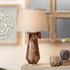 Watercolor Glass Table Lamp with Linen Shade by Jamie Young