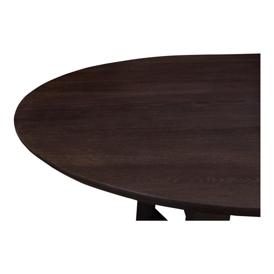 TRIE DINING TABLE SMALL DARK BROWN by Moes Home