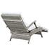 Creation Chaise Outdoor Patio Wicker Rattan Lounge Chair In Light Gray White by Modway Furniture