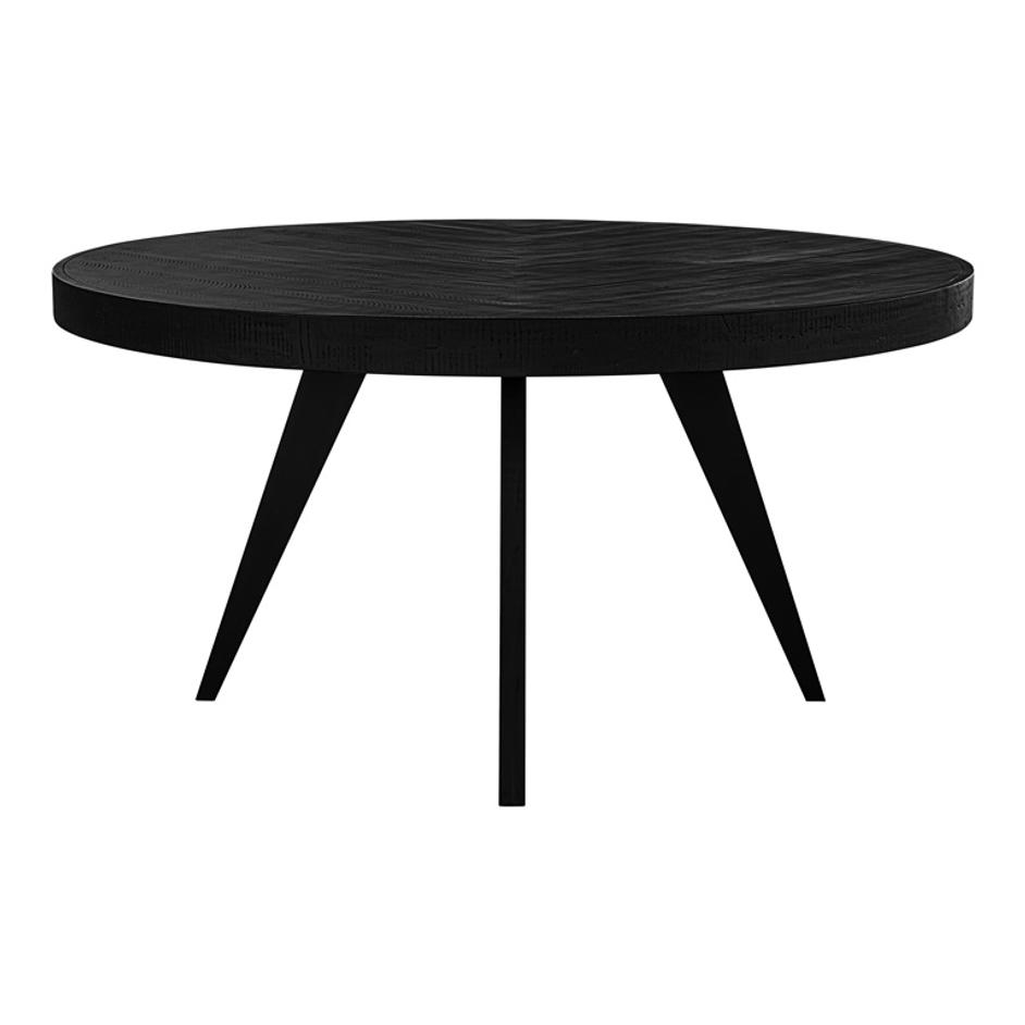 PARQ 60IN ROUND DINING TABLE BLACK by Moes Home