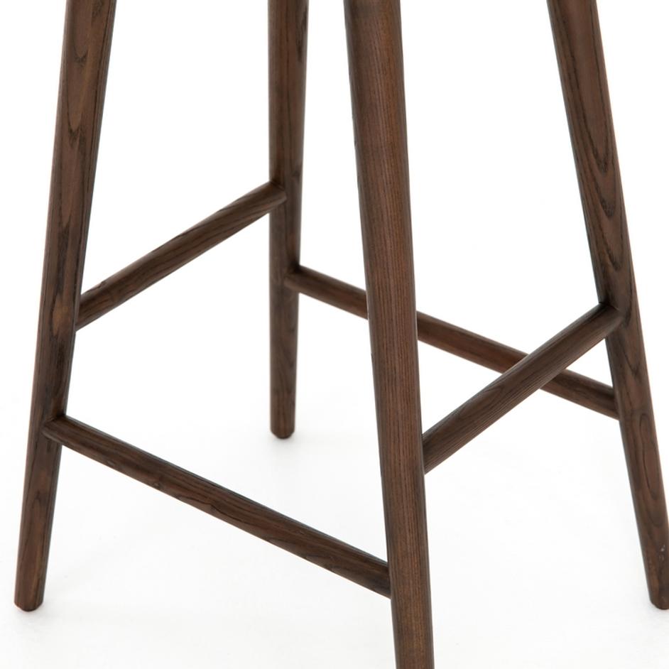 Union Saddle Bar Stool-Dist Black by FOUR HANDS