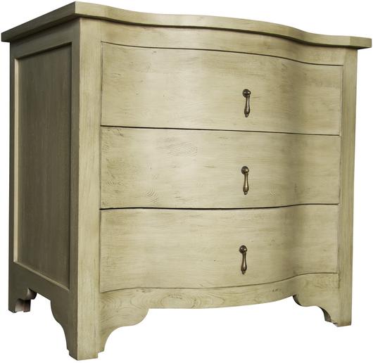 Curved Front Side Table by Noir Furniture