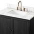 Millie Single Vanity - Satin Drifted Black Veneer by Four Hands