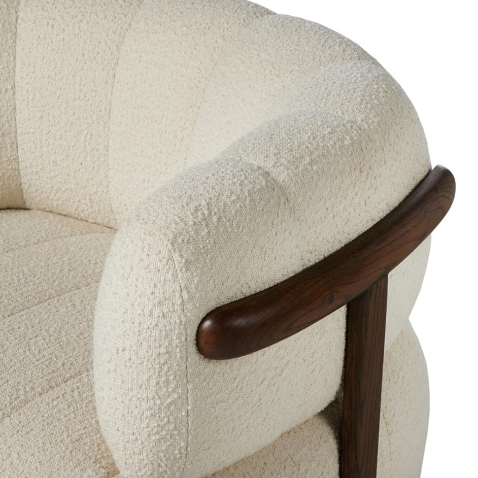 Doss Swivel Chair In Terra Brown Oak by Four Hands