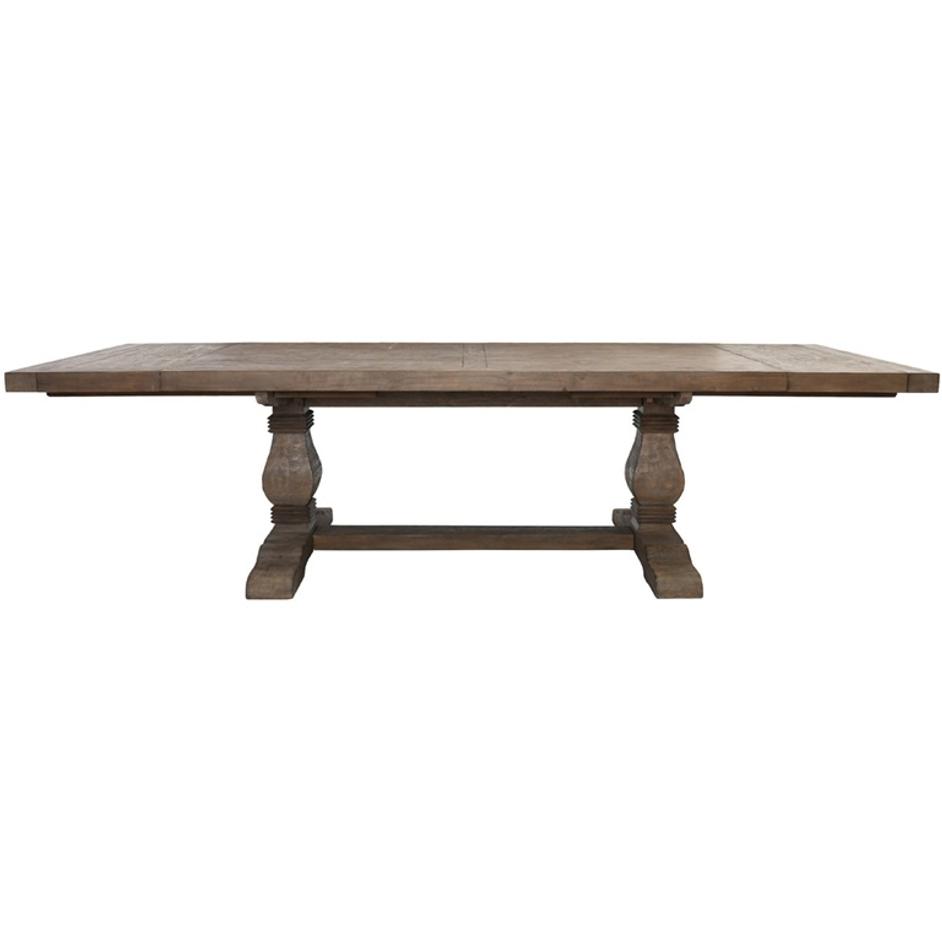 Caleb 114" Ext Dining Table Desert Gray by Classic Home