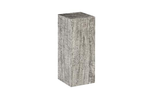 Origins Pedestal, Mitered Chamcha Wood, Grey Stone, MD by PHILLIPS COLLECTION