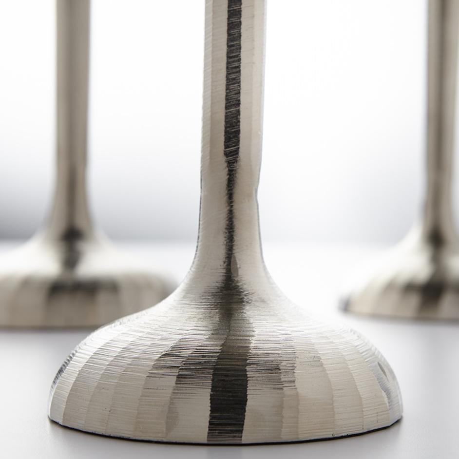 Medium Reveri Candleholdr in Nickel by Cyan Design