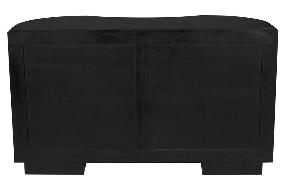 Irene Dresser, Hand Rubbed Black with Light Brown Trim by Noir Furniture