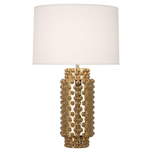 Polished Gold Dolly Table Lamp by Robert Abbey