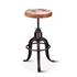 Wellington Adjusting Stool, Cowhide by Home Trends & Design