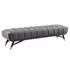 Scholar Performance Velvet Bench In Gray by Modway Furniture