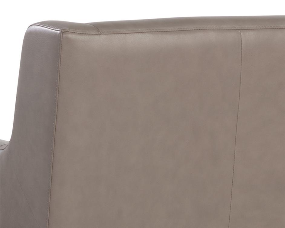 TALULA LOUNGE CHAIR - ALPINE GREY LEATHER by Sunpan