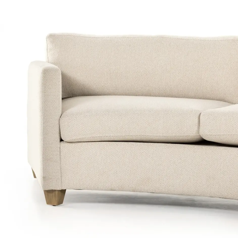 Heidi Sofa-130" In Tacoma Ivory And Distressed Natural by Four Hands