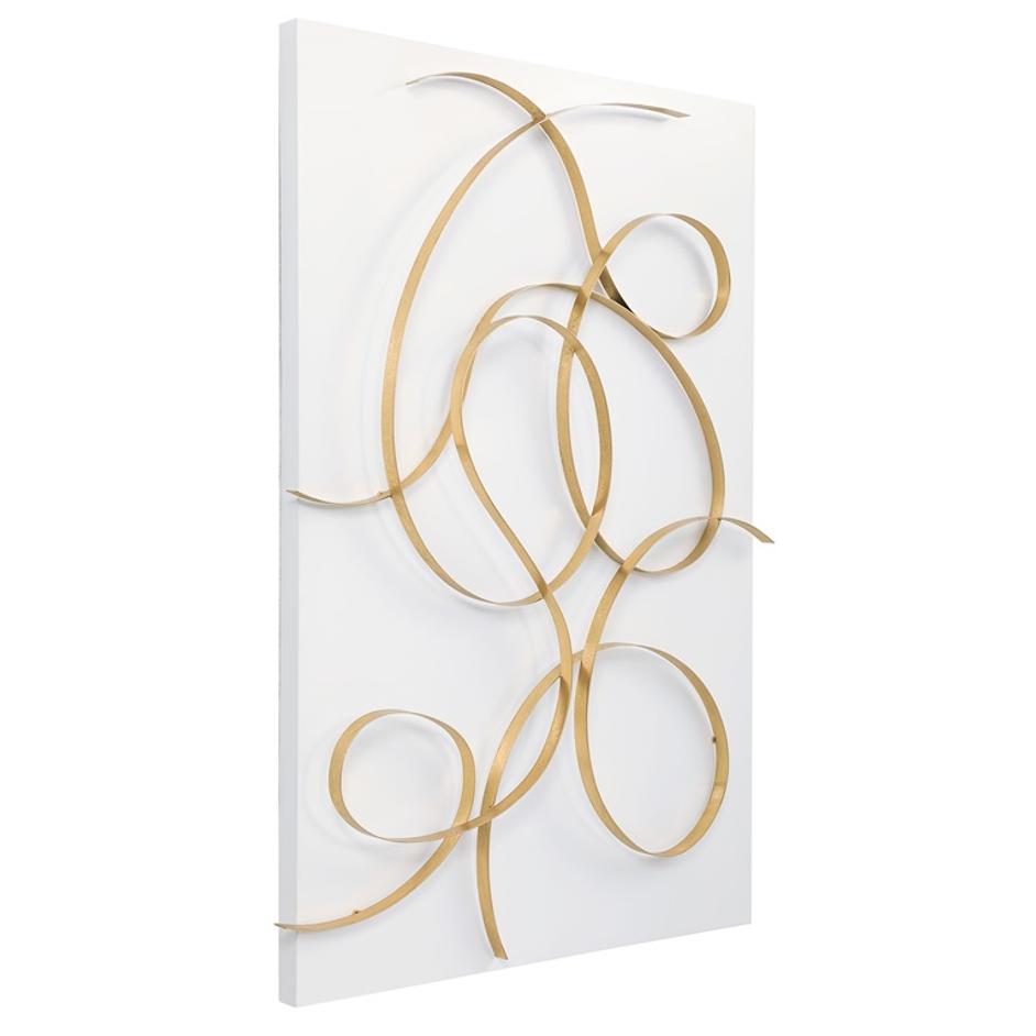 Freehand Modern Metal Wall Panel by Uttermost
