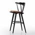 Ripley Stool With Cushion In Black Oak In Bar by FOUR HANDS