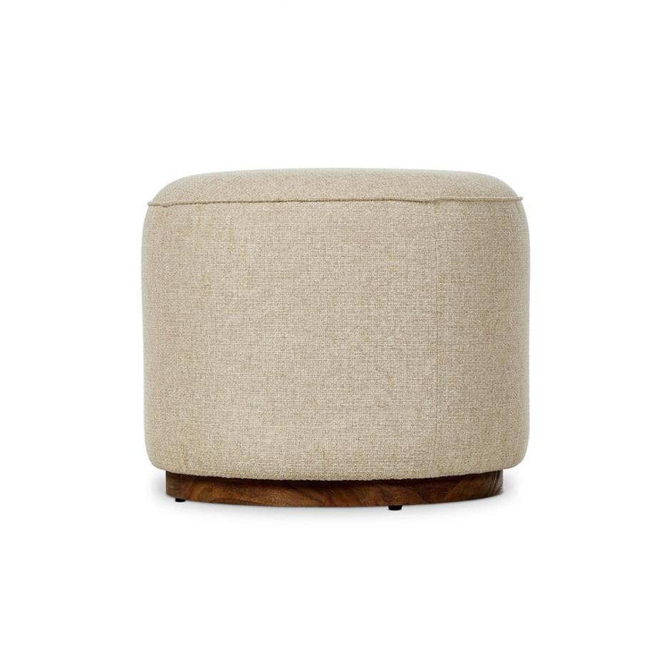 Sinclair Outdoor Ottoman - Hayes Cream by Four Hands