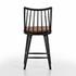 Lewis Windsor Stool W Cushion In Bl In Counter by FOUR HANDS