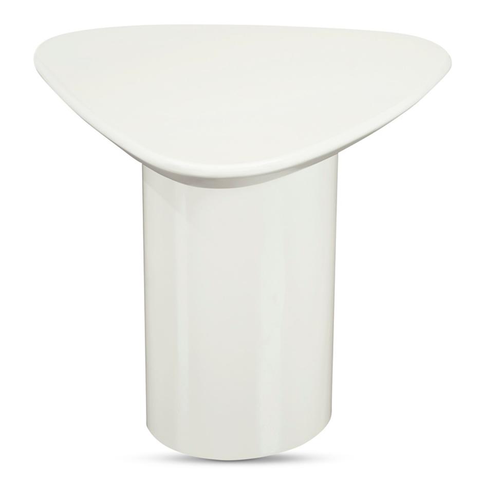 Eden Accent Table Ivory Lacquer by Moes Home