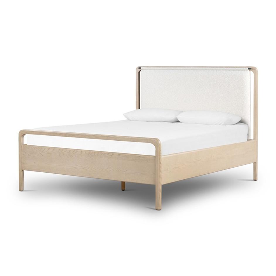 Rosedale Queen Bed - Knoll Natural by Four Hands