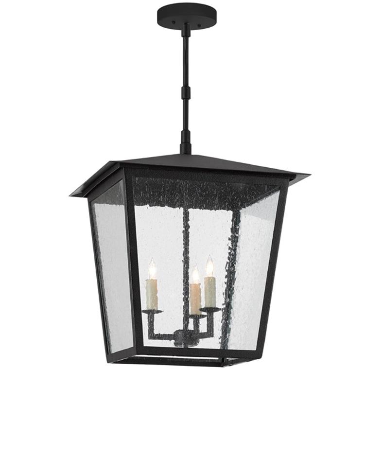 Bening Large Outdoor Lantern In Midnight by Currey & Company