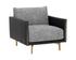 ASHI ARMCHAIR - NASH ZEBRA / COAL BLACK by Sunpan