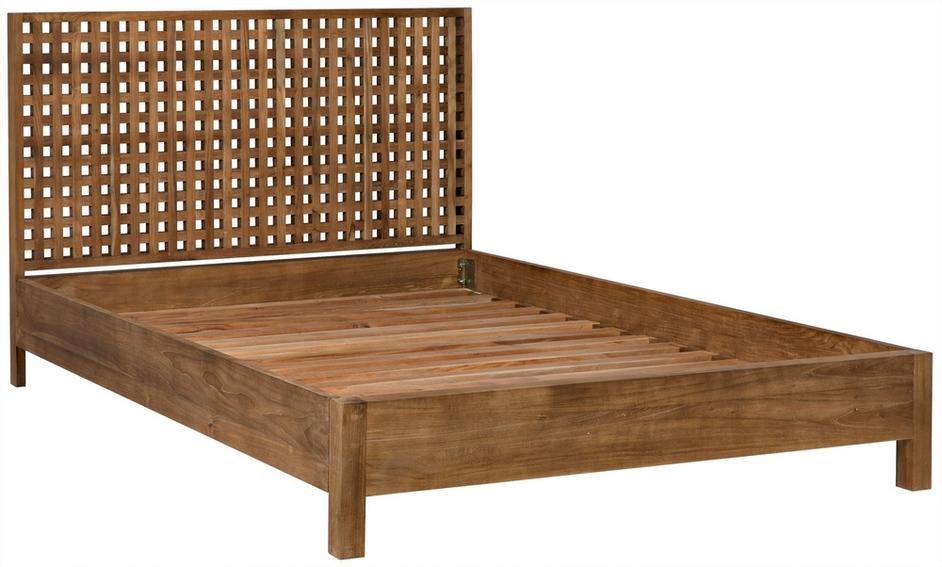 Quinnton Bed, Queen, Teak by Noir Furniture