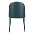 BURTON DINING CHAIR DARK TEAL VEGAN LEATHER-M2 by Moes Home