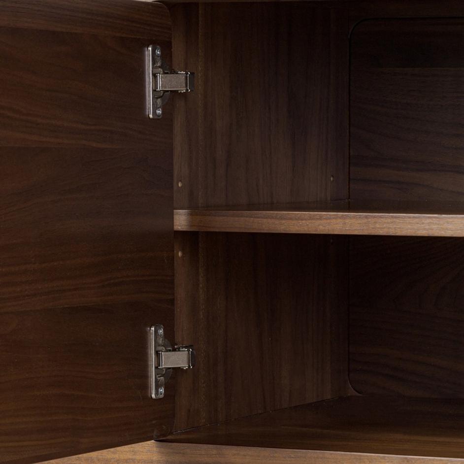 Hawkes Media Console - Dark Walnut Solid by Four Hands