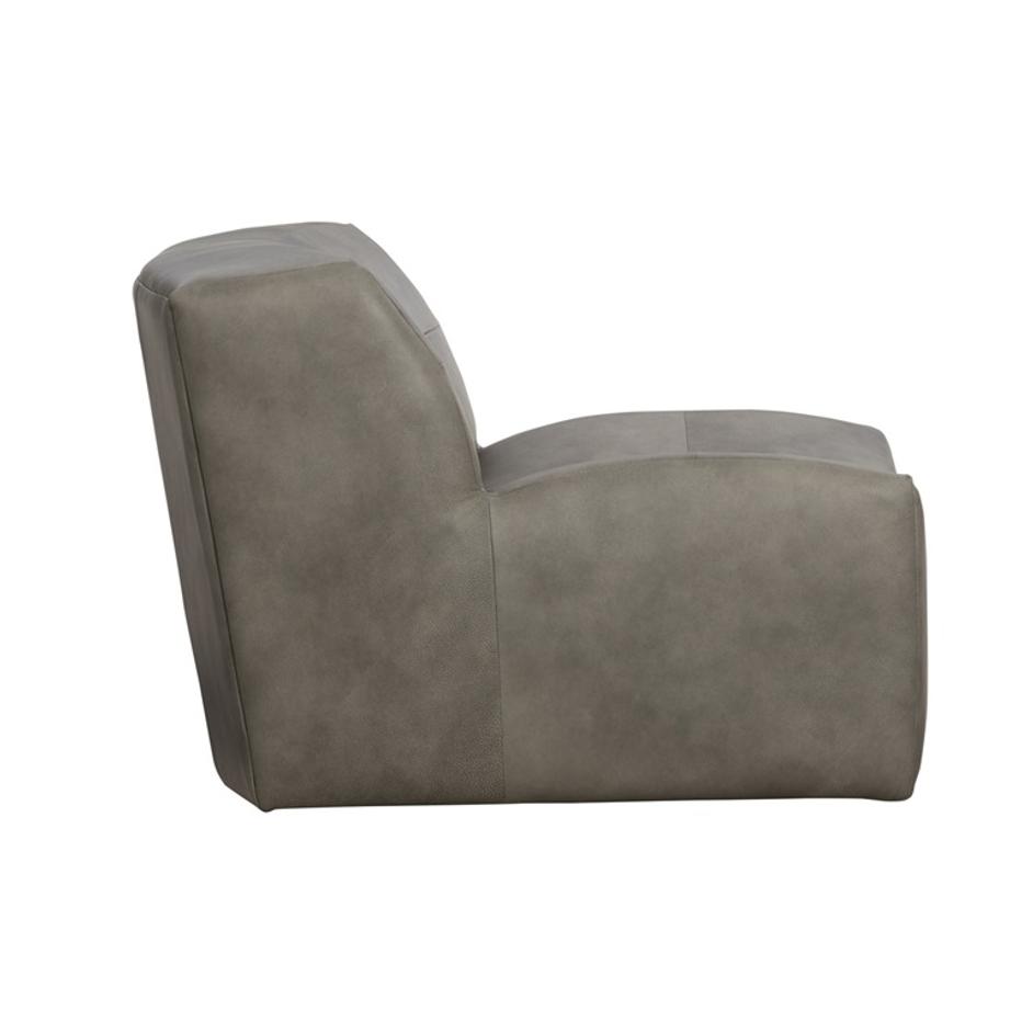 Gabriel Swivel Accent Chair Gray MX by Classic Home