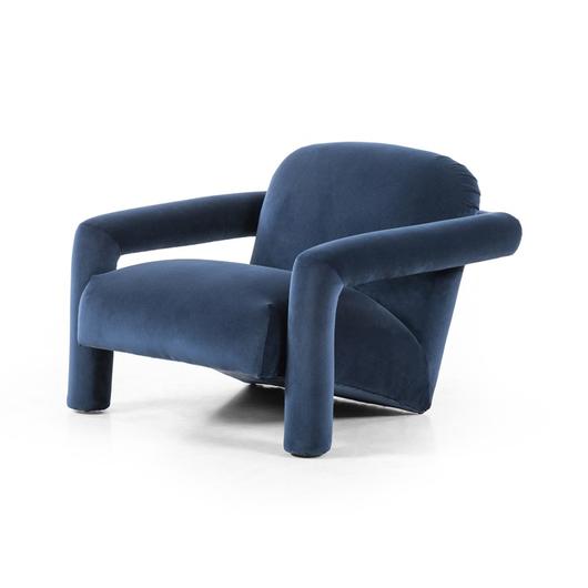 Jordy Chair In Sapphire Navy by FOUR HANDS