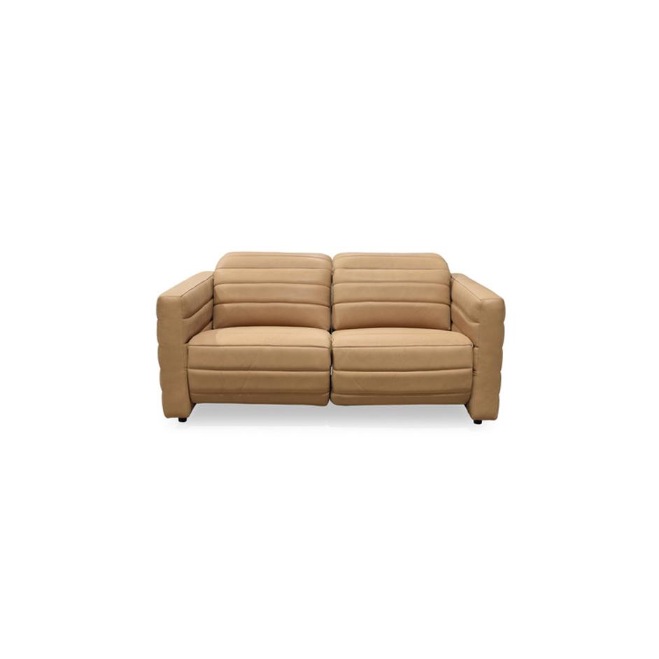 Juno Power Recliner Sofa Tan Leather by Moes Home