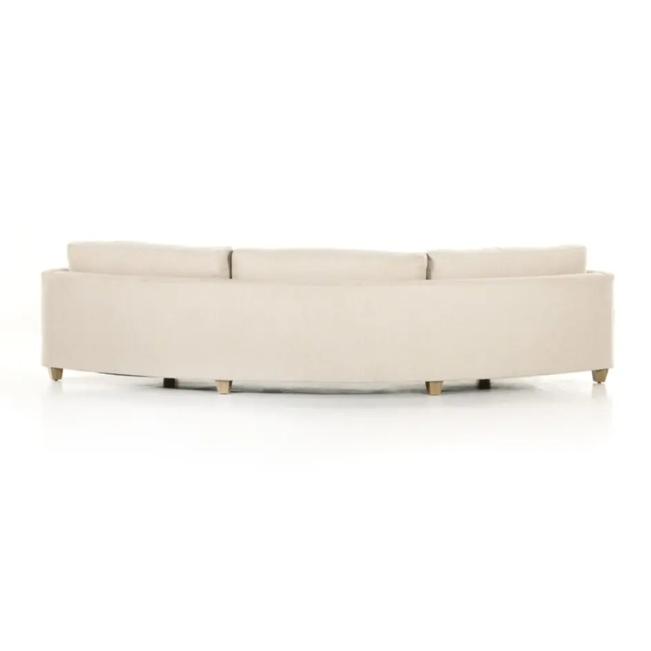 Heidi Sofa-130" In Tacoma Ivory And Distressed Natural by Four Hands