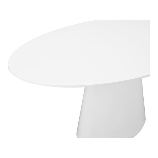 OTAGO OVAL DINING TABLE WHITE by Moes Home