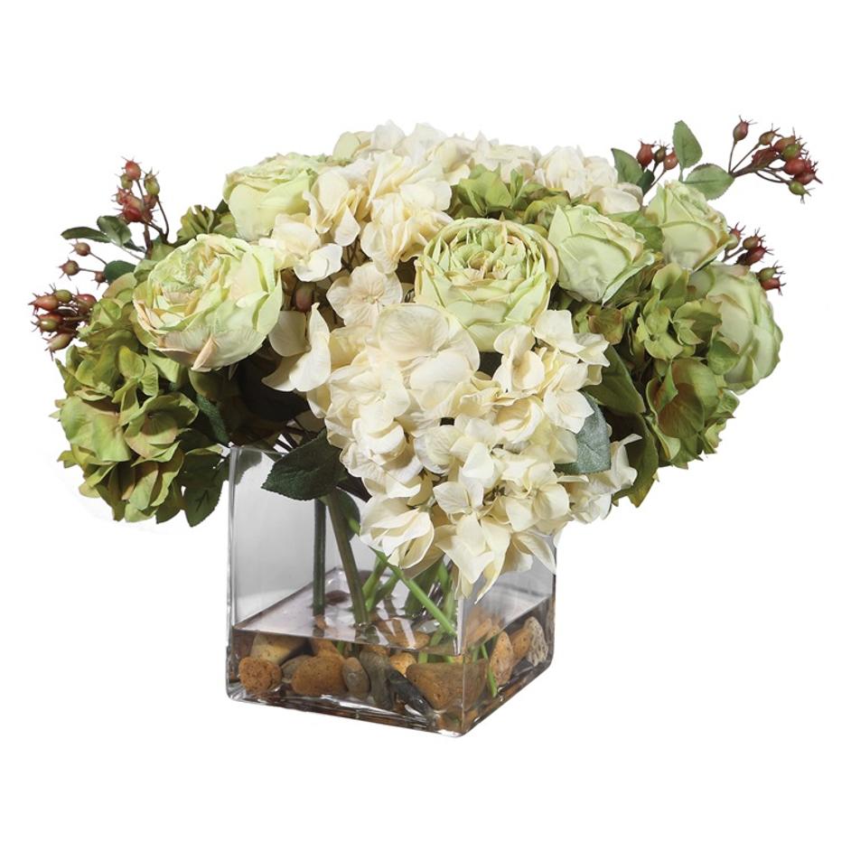Cecily Hydrangea Bouquet by Uttermost