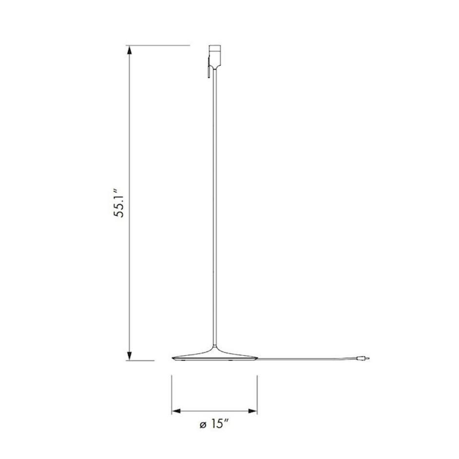 Eos Medium Floor Lamp in Light Brown with White Base by UMAGE