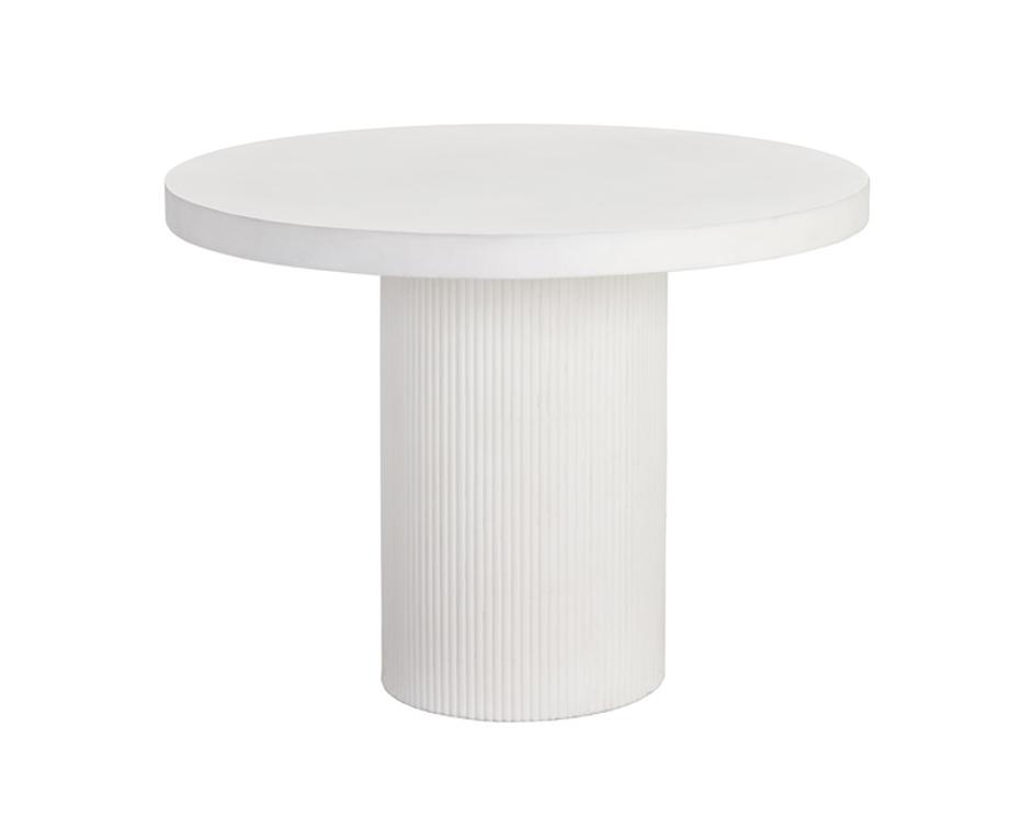 NICOLETTE DINING TABLE - WHITE - 40" by Sunpan