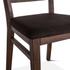 Urban Loft Dark Brown Acacia Wood Upholstered Dining Chair by Home Trends & Design